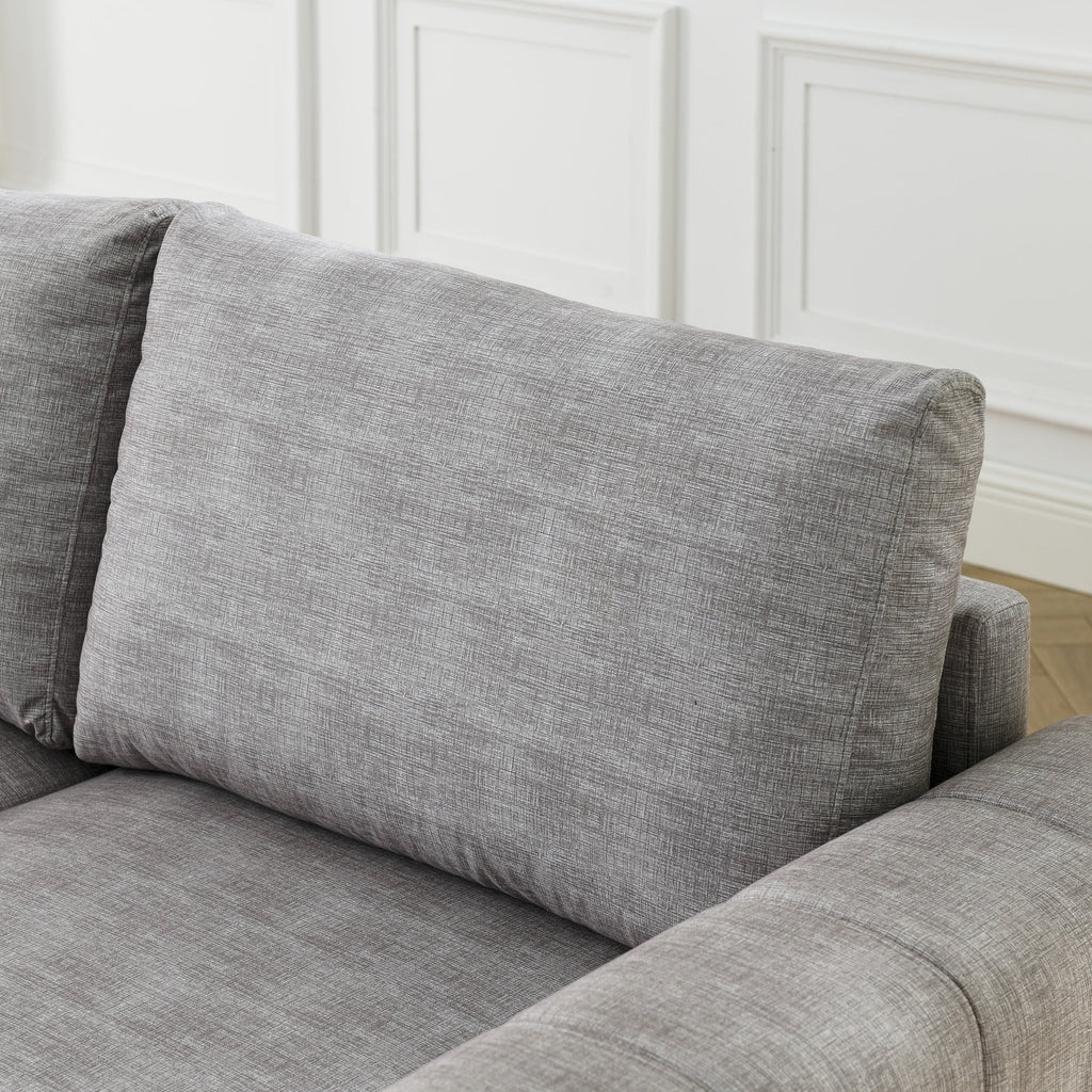 L Shaped Upholstered Modular Sectional Sofa B19564