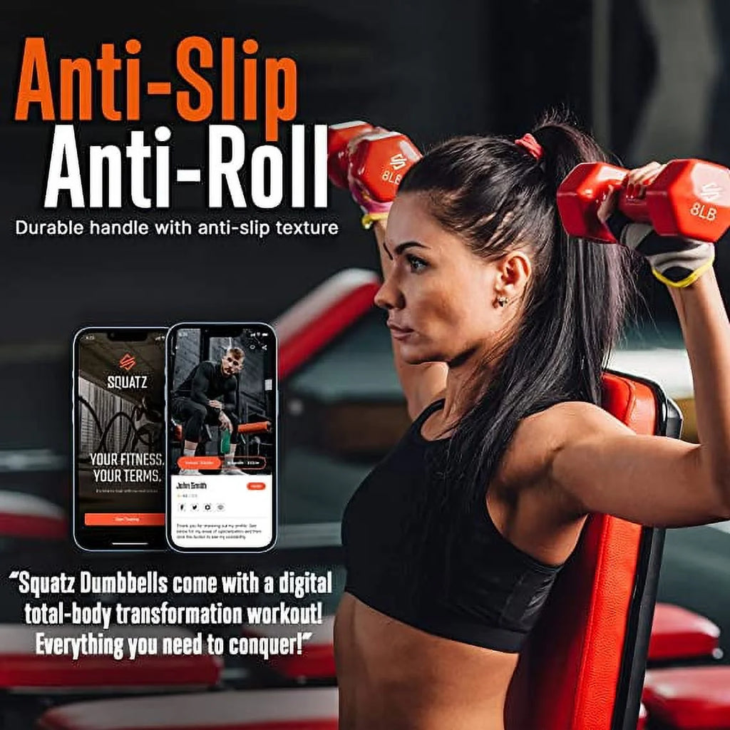 Neoprene Coated Dumbbell Weights Set with Stand G7322