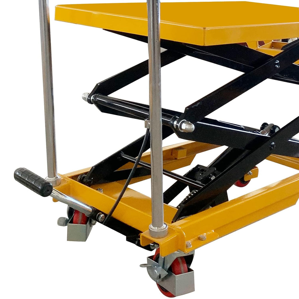 Hydraulic Lift Table Cart 330lbs Capacity 49 Lifting Height S486