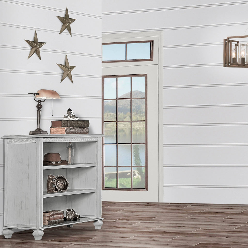 Antique Grey Mist Mini Hutch Bookcase H834