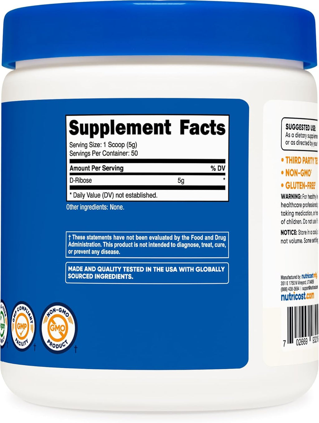 D-Ribose Powder (250 Grams) R297124