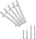 Silver Brushed Nickel 5 Pack Cabinet Pulls 224mm Total Length L123