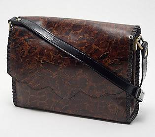 Abstract Animal Leather Crossbody C115