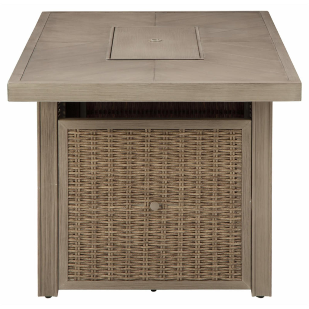 Rectangular Fire Pit Table in Beige C384624