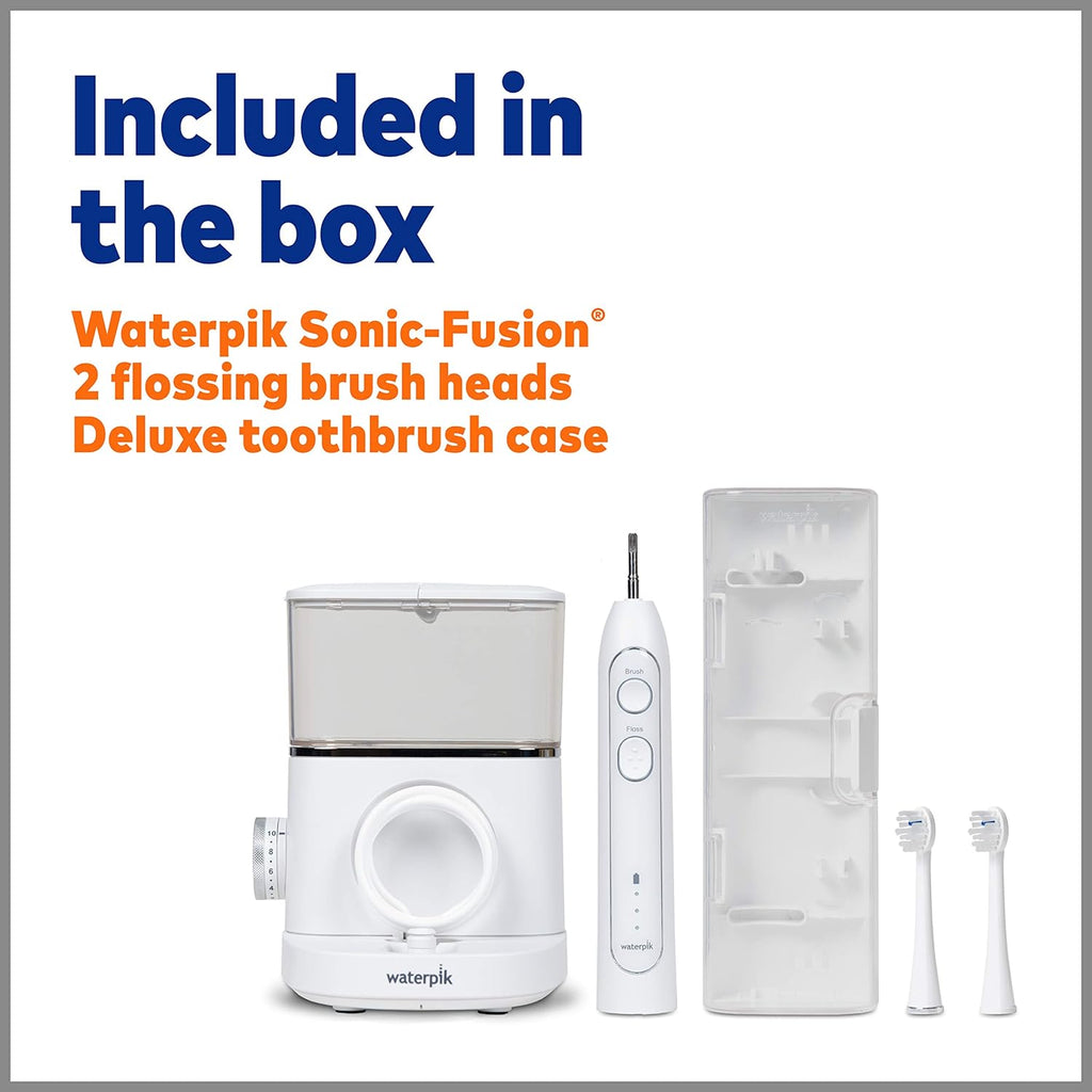 White Electric Toothbrush and Water Flosser Combo W70939