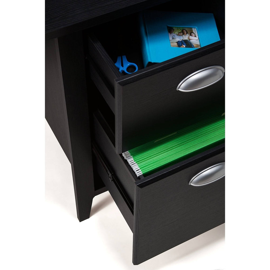 60W L Desk with Bookcase and Lateral File E309684