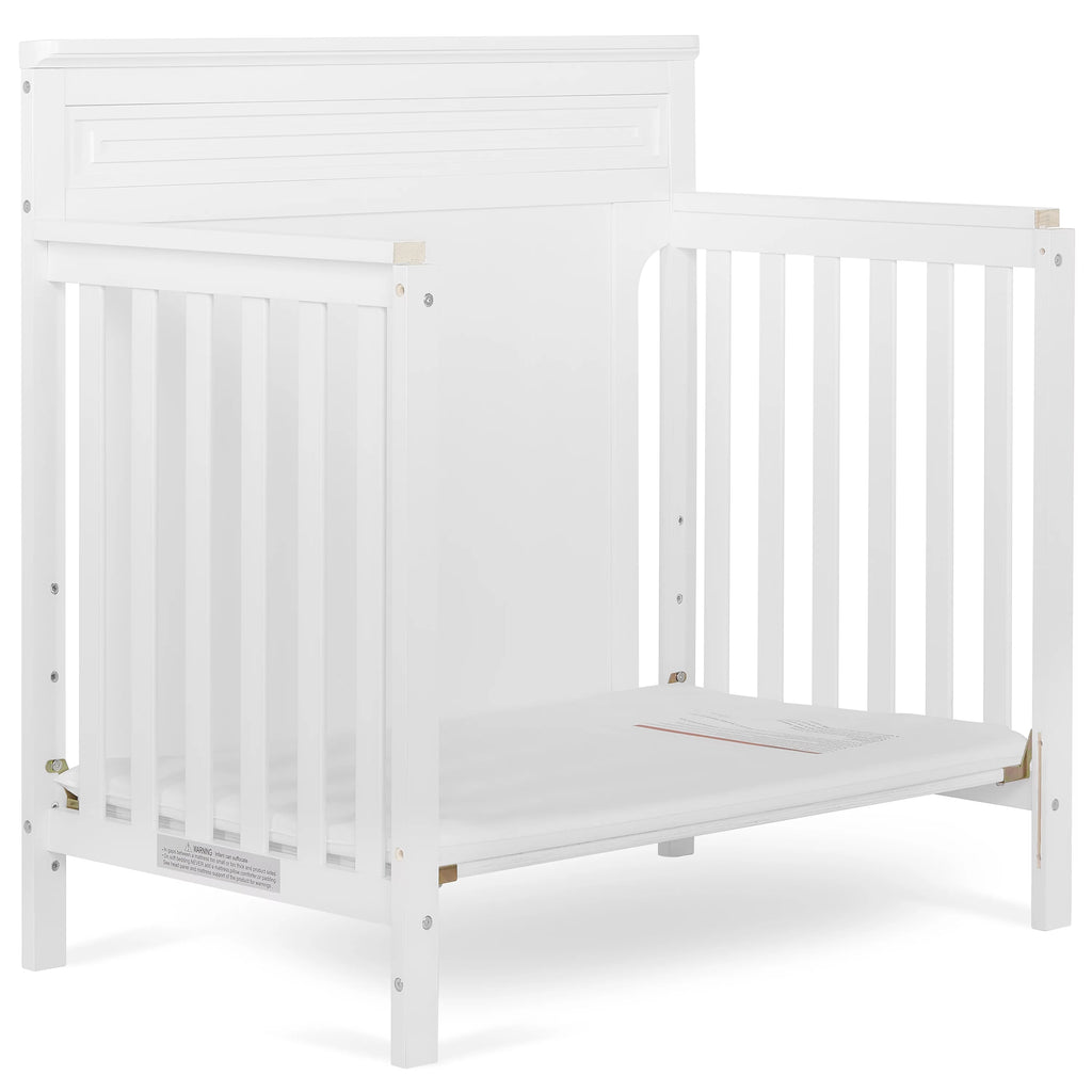 White 4-in-1 Convertible Mini Crib P3028