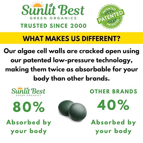 500 Organic Chlorella Spirulina Tablets M35919