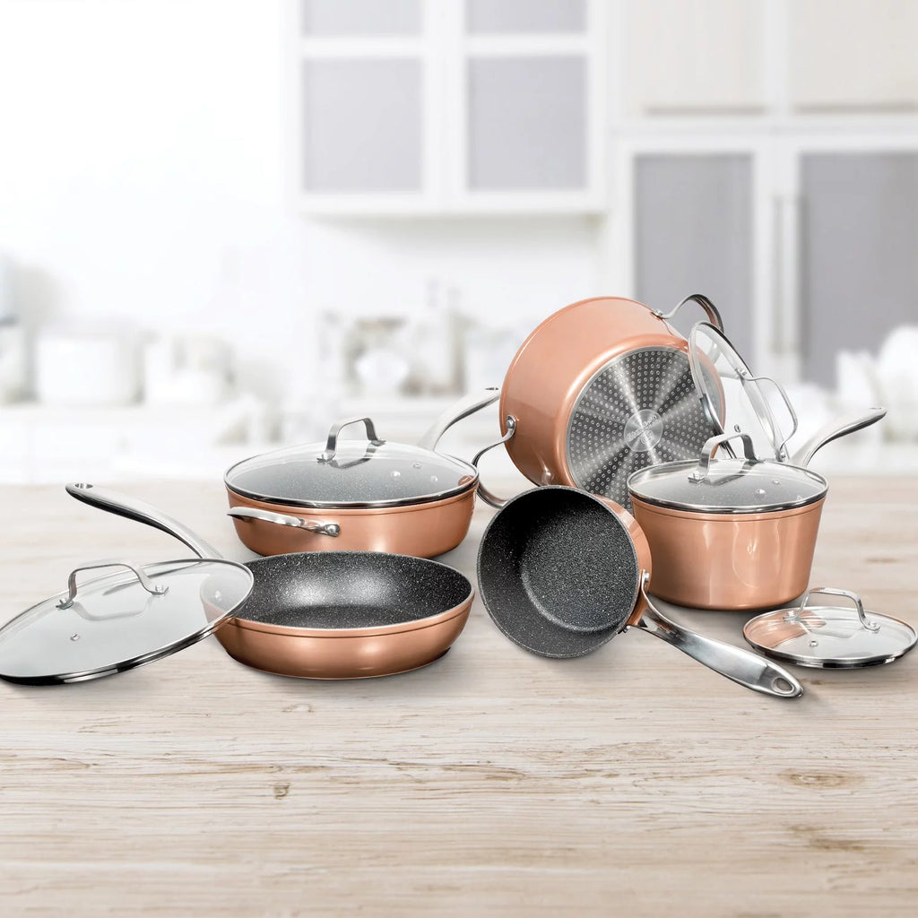 10 Piece Copper Cookware Set O10612