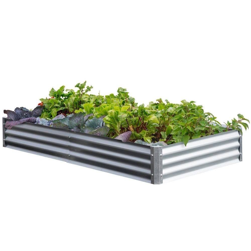 Galvanized Raised Garden Bed Bundle D764294