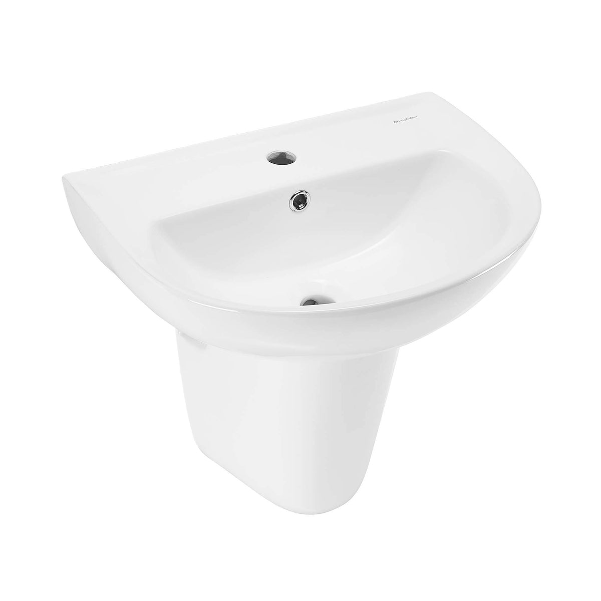 Glossy White Wall Mount Sink I285