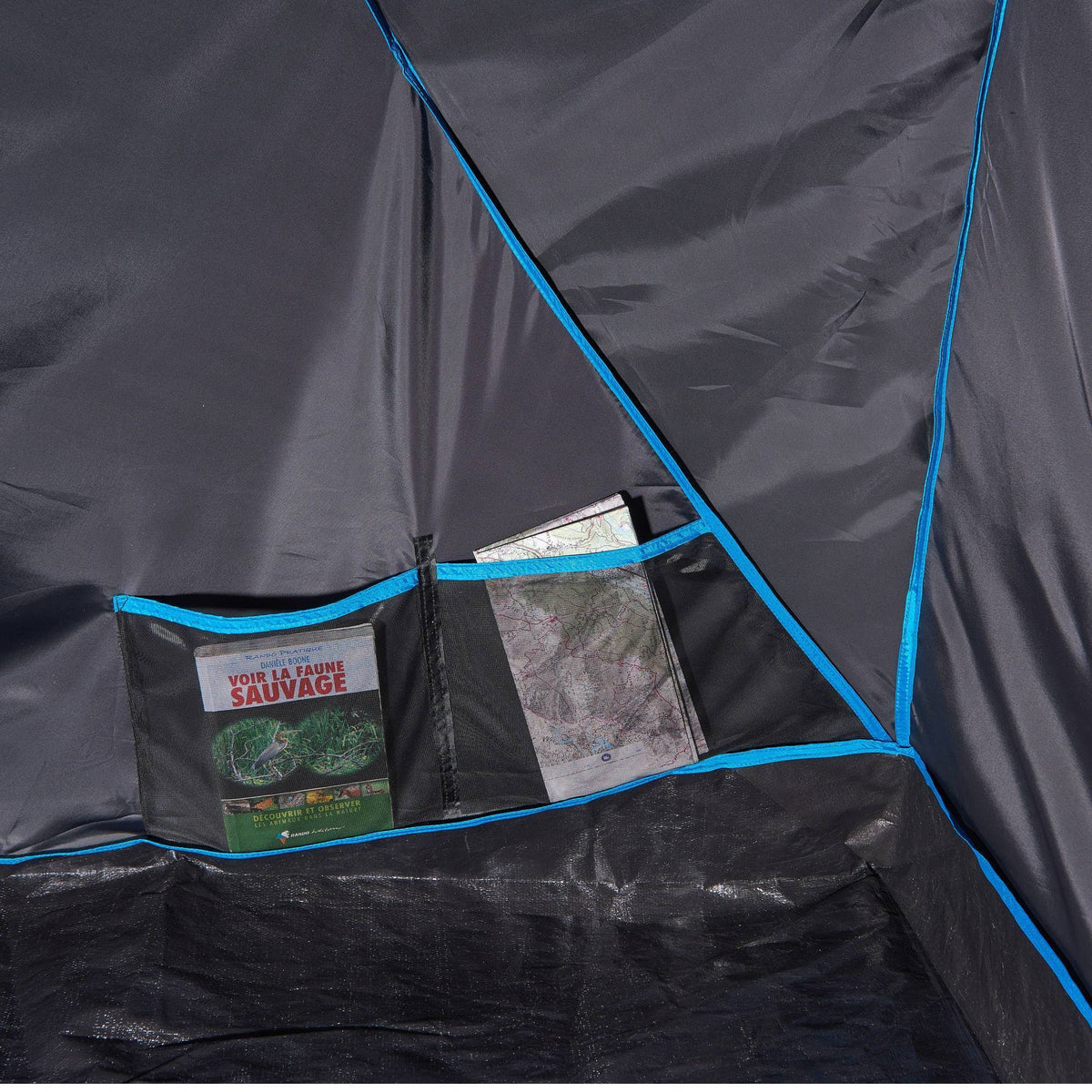 4.2 Inflatable Camping Tent, 4 Person, Black H90922