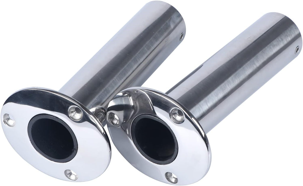 2Pcs Stainless Steel Casting Fishing Rod Holder Flush Mount 90 Degree S925927