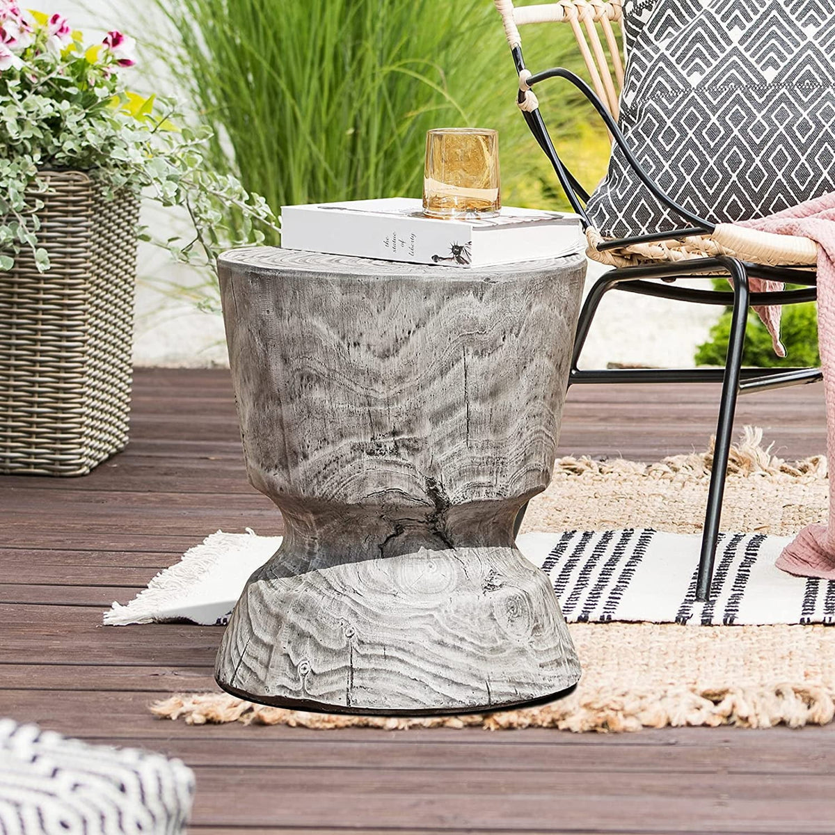 Outdoor Concrete Side Table U162198