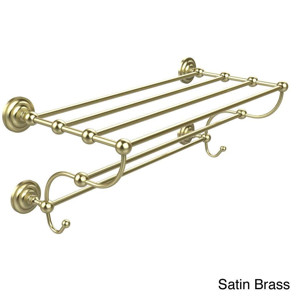 Satin Brass Train Rack Towel Shelf V6113