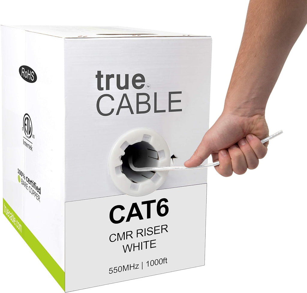 1000ft Gray 23AWG 4 Pair Solid Bare Copper Bulk Ethernet Cable N9530