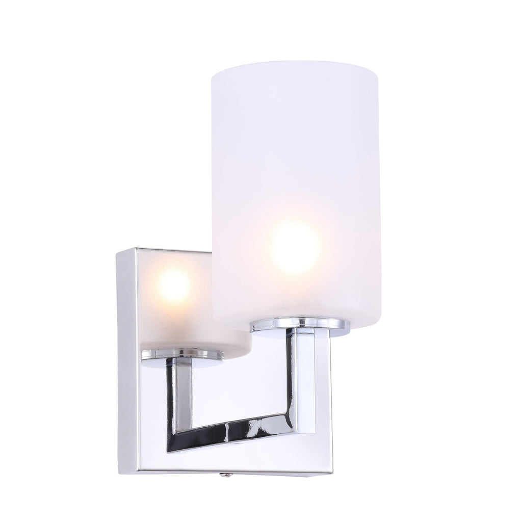 Chrome Opal Glass LED Bath Light G2421