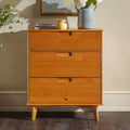 Solid Wood Walnut 3-Drawer Dresser R15990