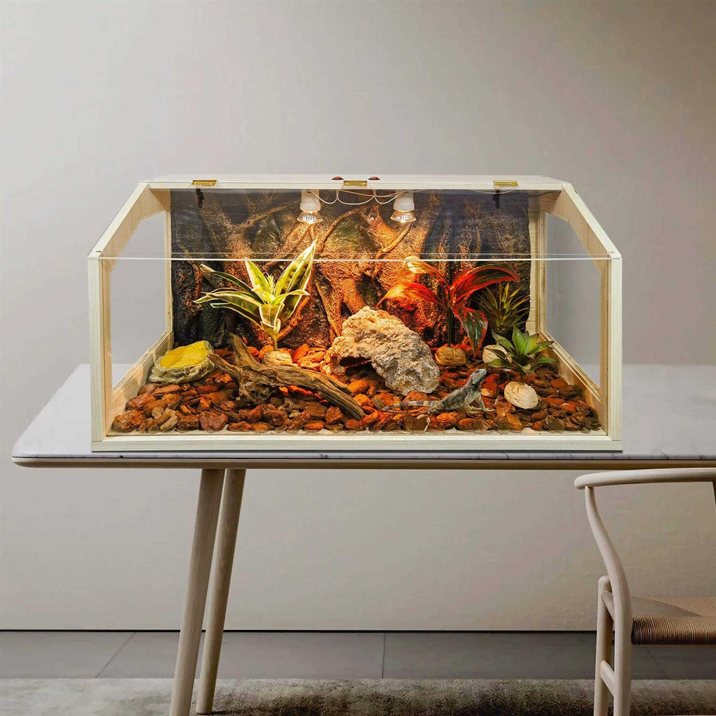 21 Gallon to 68 Gallon Reptile Terrarium Tank with Roof Door M33590