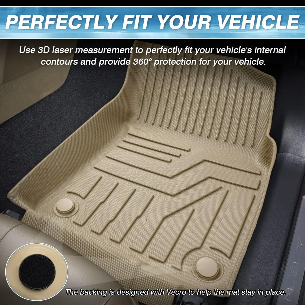 Custom Fit All Weather Floor Liners 1st and 2nd Row Mat Liner Set N743