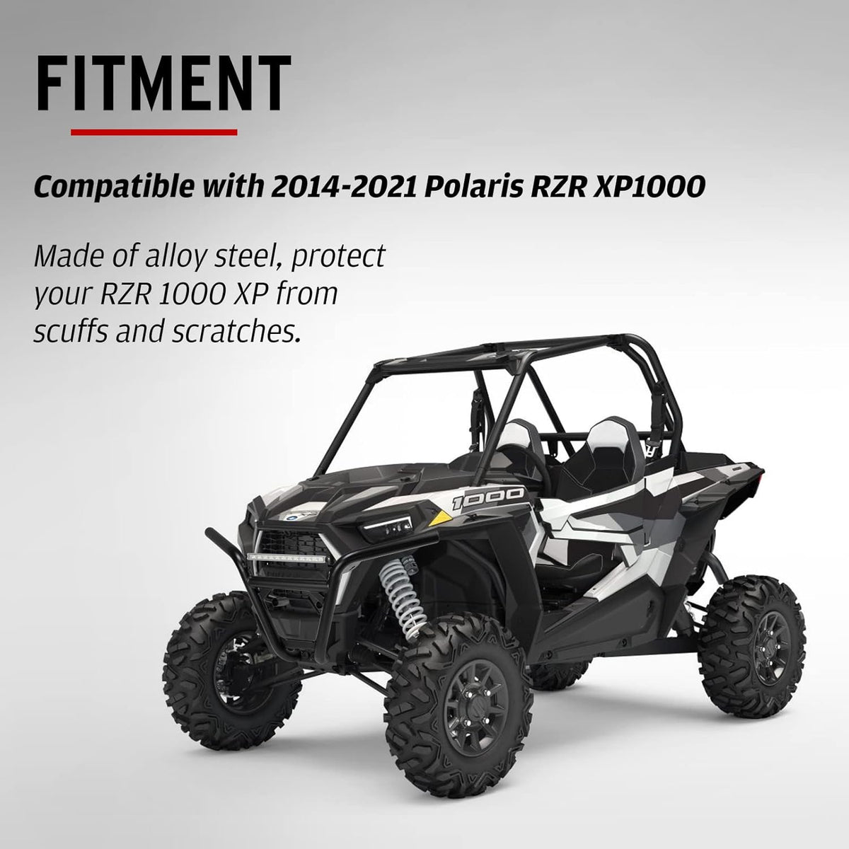 Heavy-duty Steel Tube Front Bumper for Polaris RZR XP1000 2014-2021 G8762