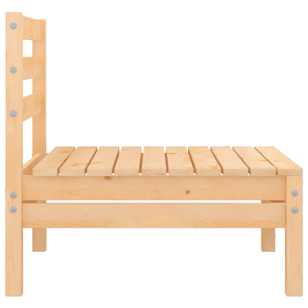 Patio Middle Sofa Solid Pinewood U557