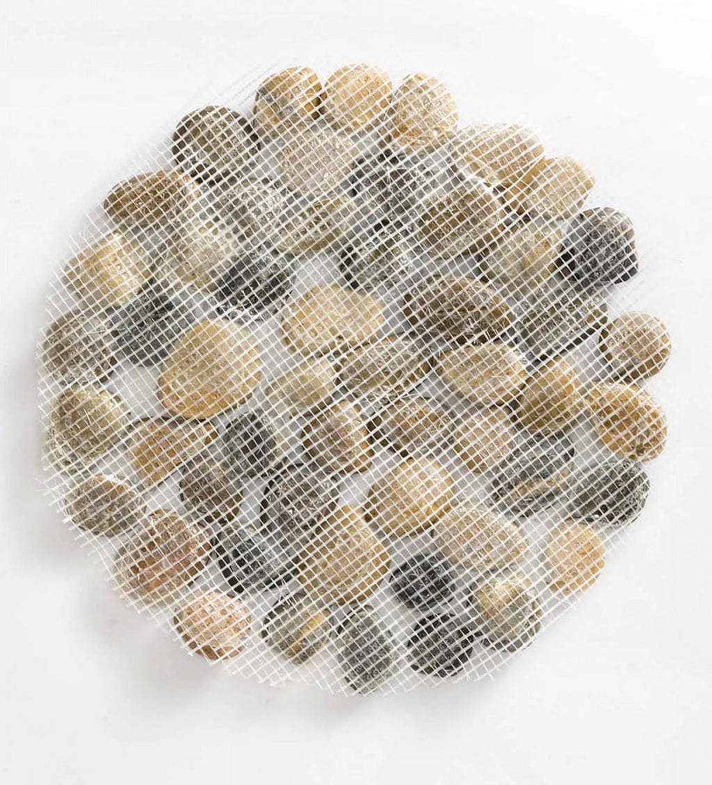 Set of 3 Natural River Rock Stepping Stones B99753