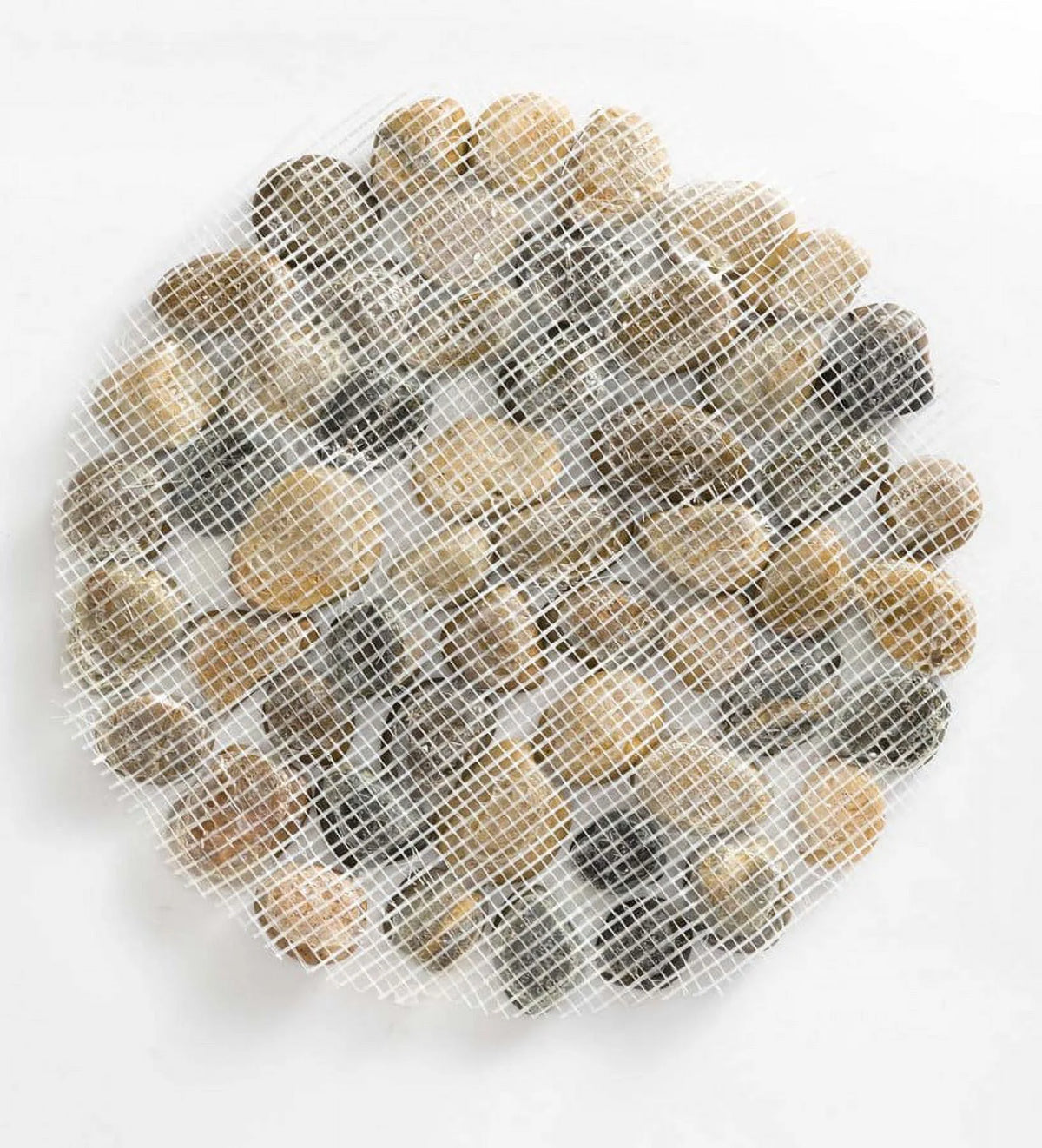 Set of 3 Natural River Rock Stepping Stones B99753