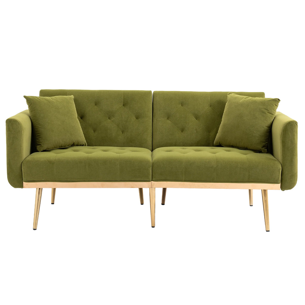 Velvet Sofa with Metal Feet K4538