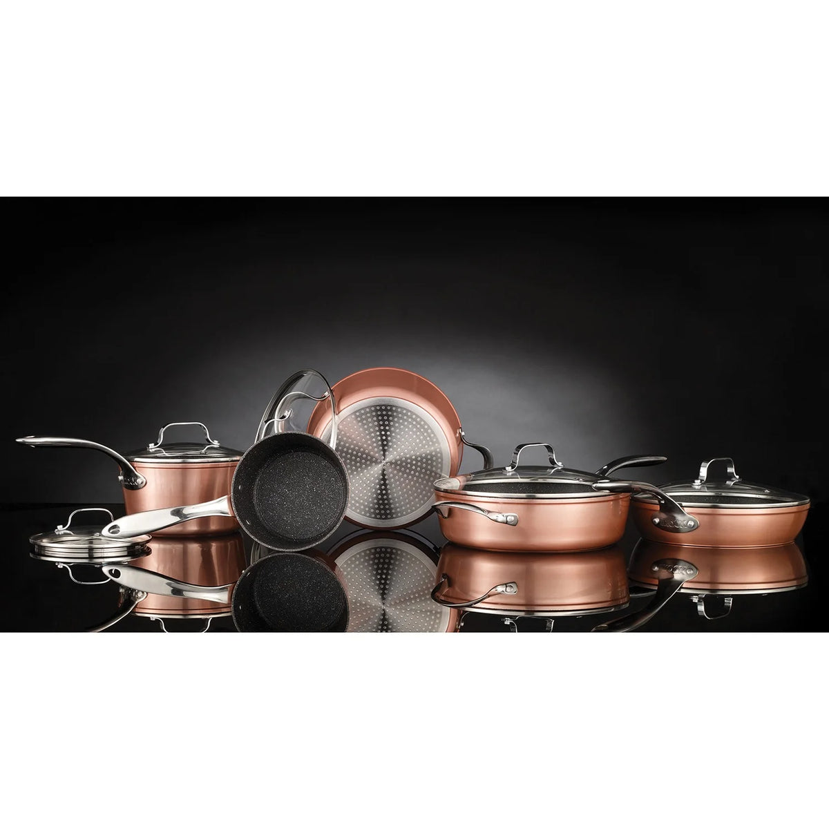 10 Piece Copper Cookware Set O10612