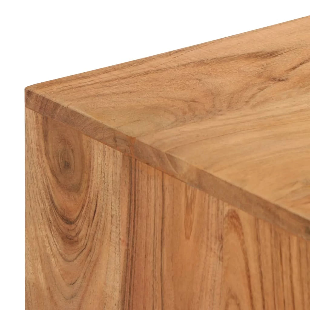 Acacia Wood Writing Table with 2 Drawers and 1 Shelf S470071