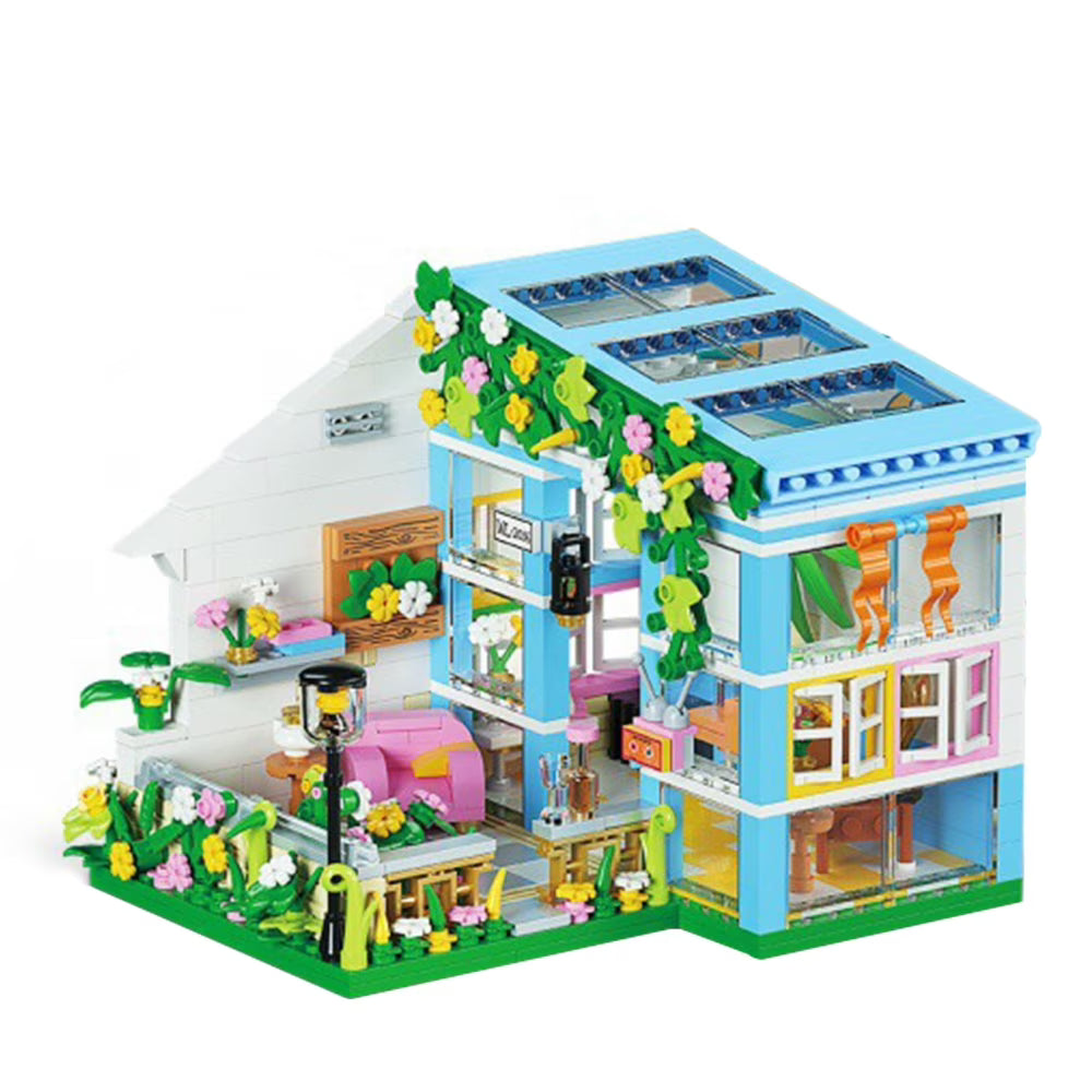 DIY Miniature Dollhouse Kit with Furniture and Flowers, 1:24 Scale K917778