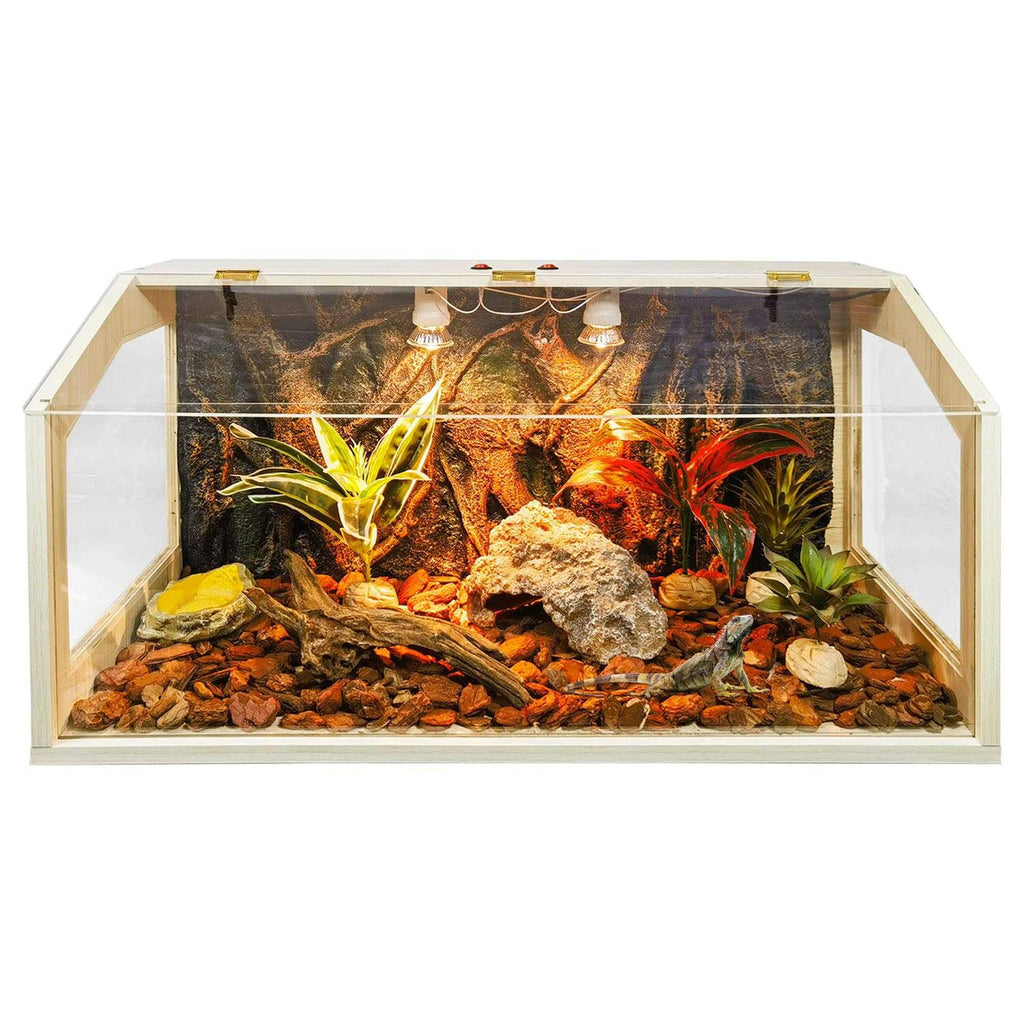 21 Gallon to 68 Gallon Reptile Terrarium Tank with Roof Door M33590