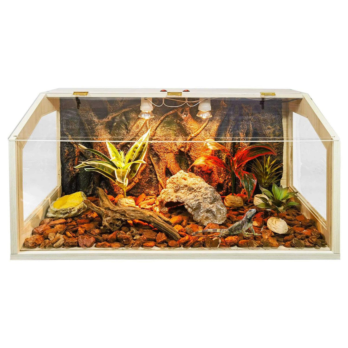 21 Gallon to 68 Gallon Reptile Terrarium Tank with Roof Door M33590