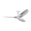 60 Ceiling Fan with Brushed Aluminum Blades and White Finish with LED C78884
