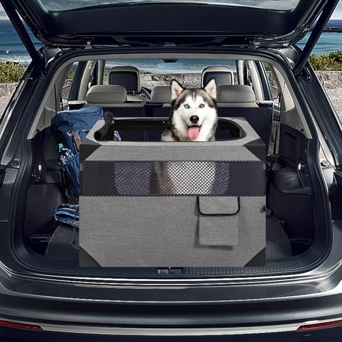 30 Inch Light Grey Collapsible Soft Dog Crate D28882
