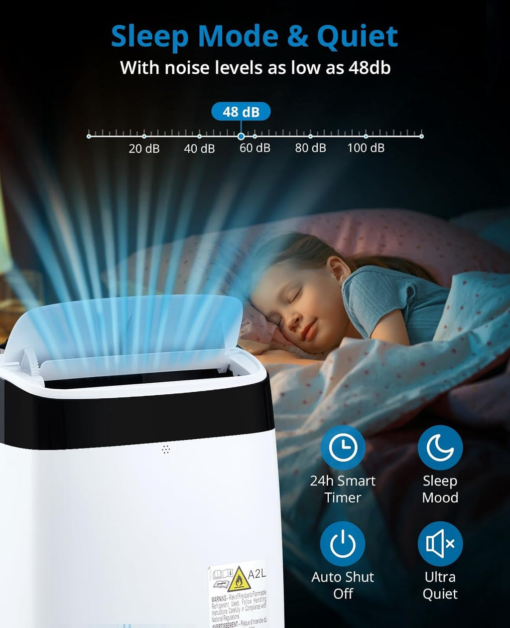 Portable 10000Btu Air Conditioner with Remote Control T7894
