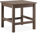 Oversized Poly Lumber Outdoor Side Table (Brown) L112013