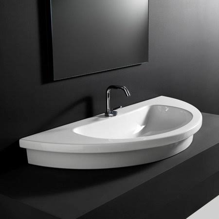 White Drop in Bathroom Sink T5027