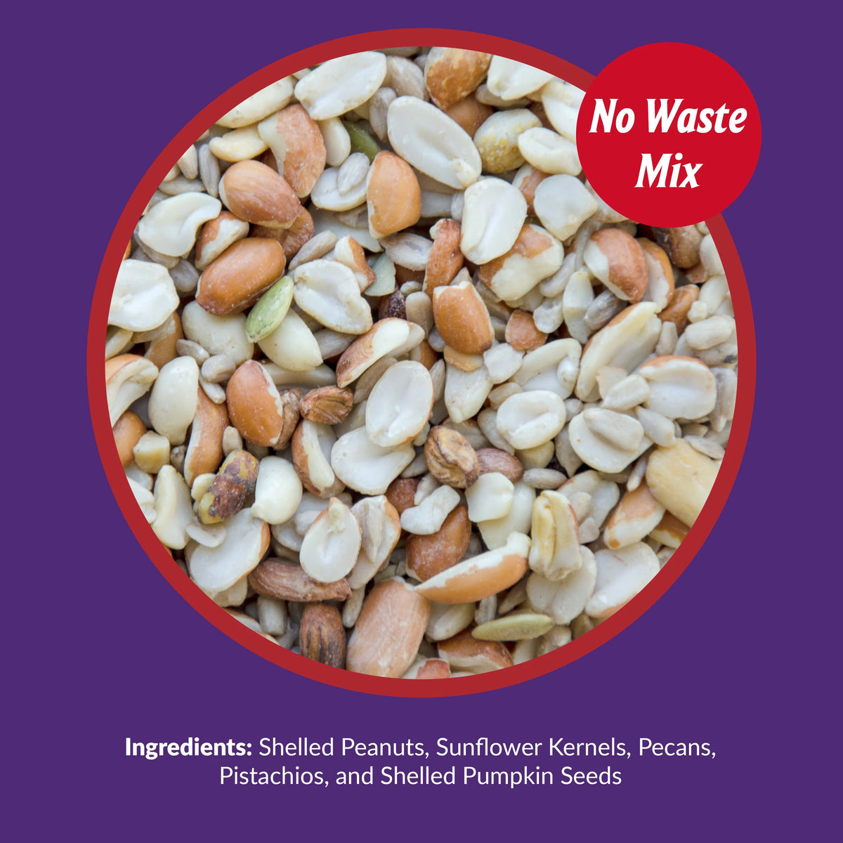 20 lb. No Waste Bird Seed with Shell-Free Nuts & Seeds D179