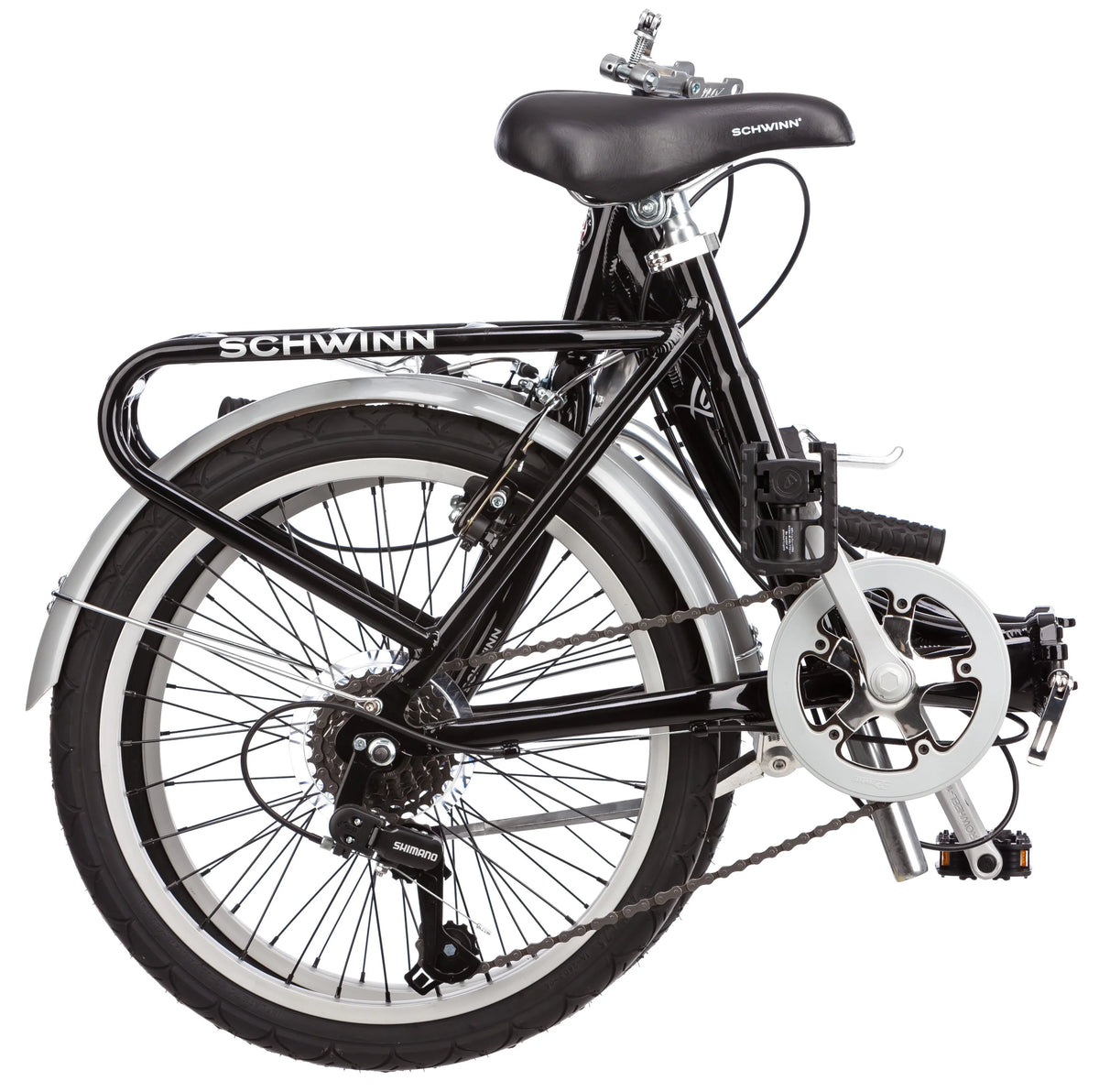 Folding Commuter Bike, 20-inch wheels, Black J6013