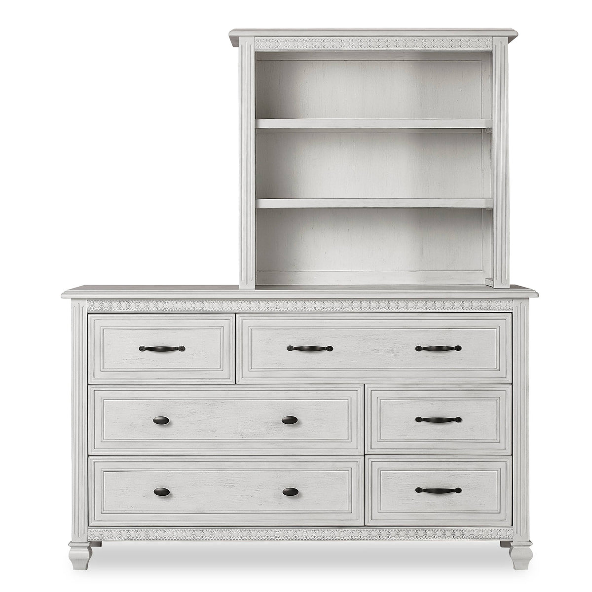 Antique Grey Mist Mini Hutch Bookcase H834