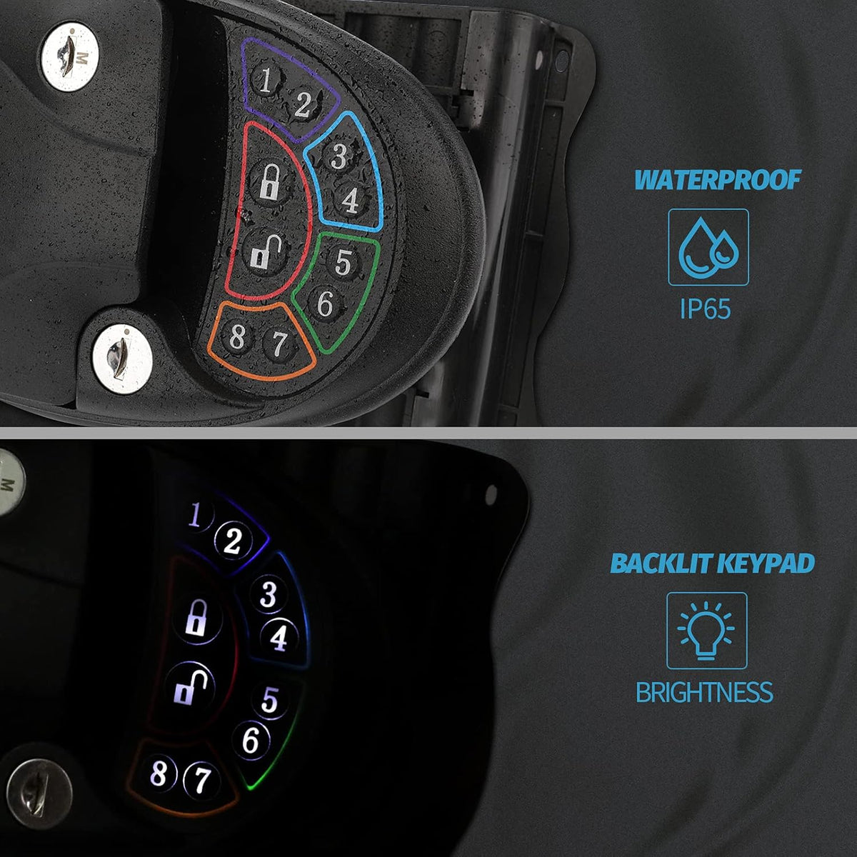 RV Keyless Entry Door Lock with Deadbolt and Silent Mode G4508