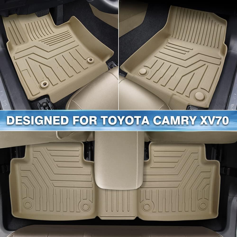 Custom Fit All Weather Floor Liners 1st and 2nd Row Mat Liner Set N743