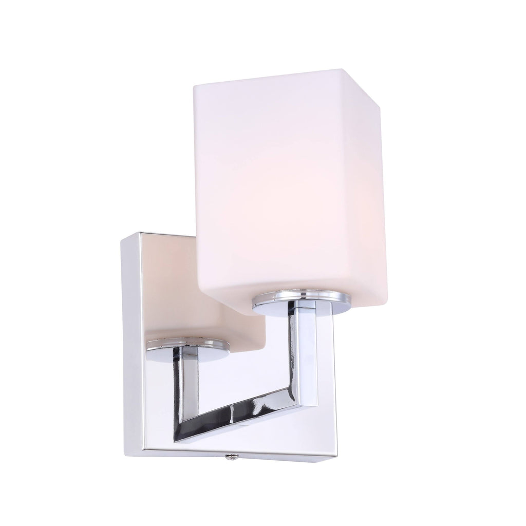 Chrome Opal Glass LED Bath Light G2421