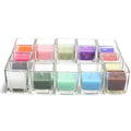 96-piece Square Glass Votive Candles Hot Pink S25538