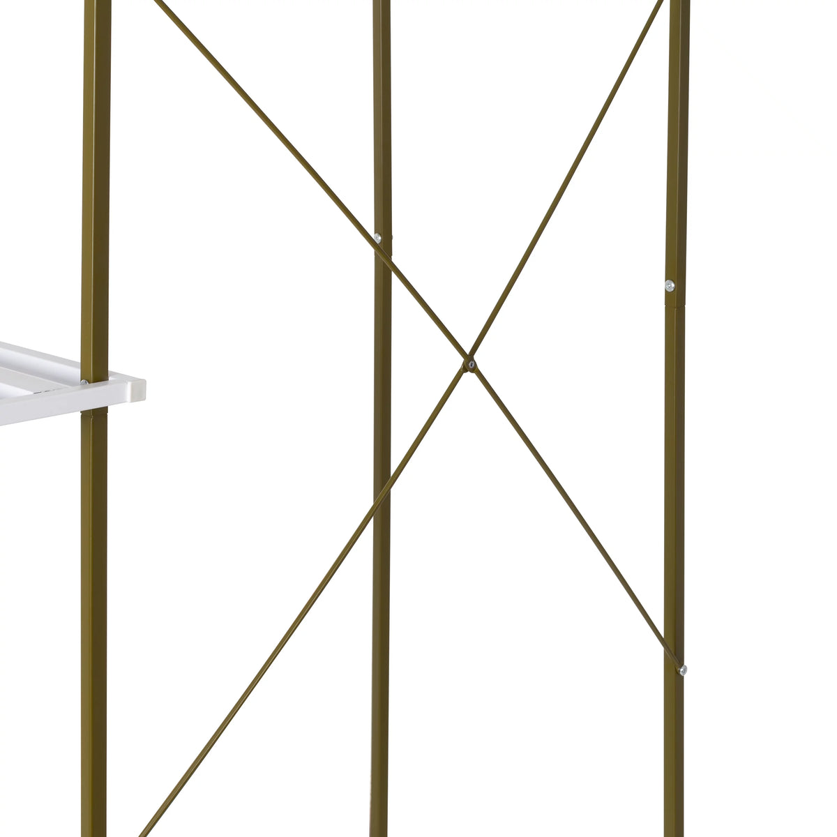 Freestanding Open Metal Closet Wardrobe with 4 Shelves C904652