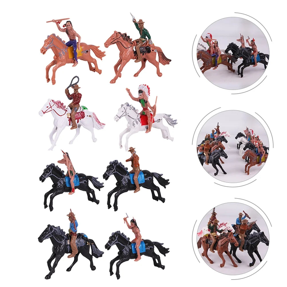 Indian Toys Soldier Figure Playset Miniature Figurines Educational Science Figurine Historical Wild L28409