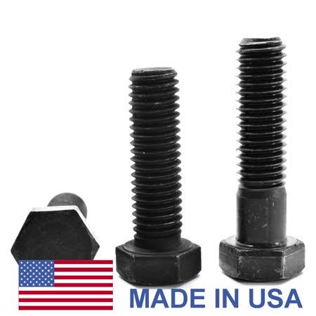 5/16 inch-18 x 5 inch Coarse Thread Grade 5 Hex Cap Screw Black Oxide Pk 250 W6629