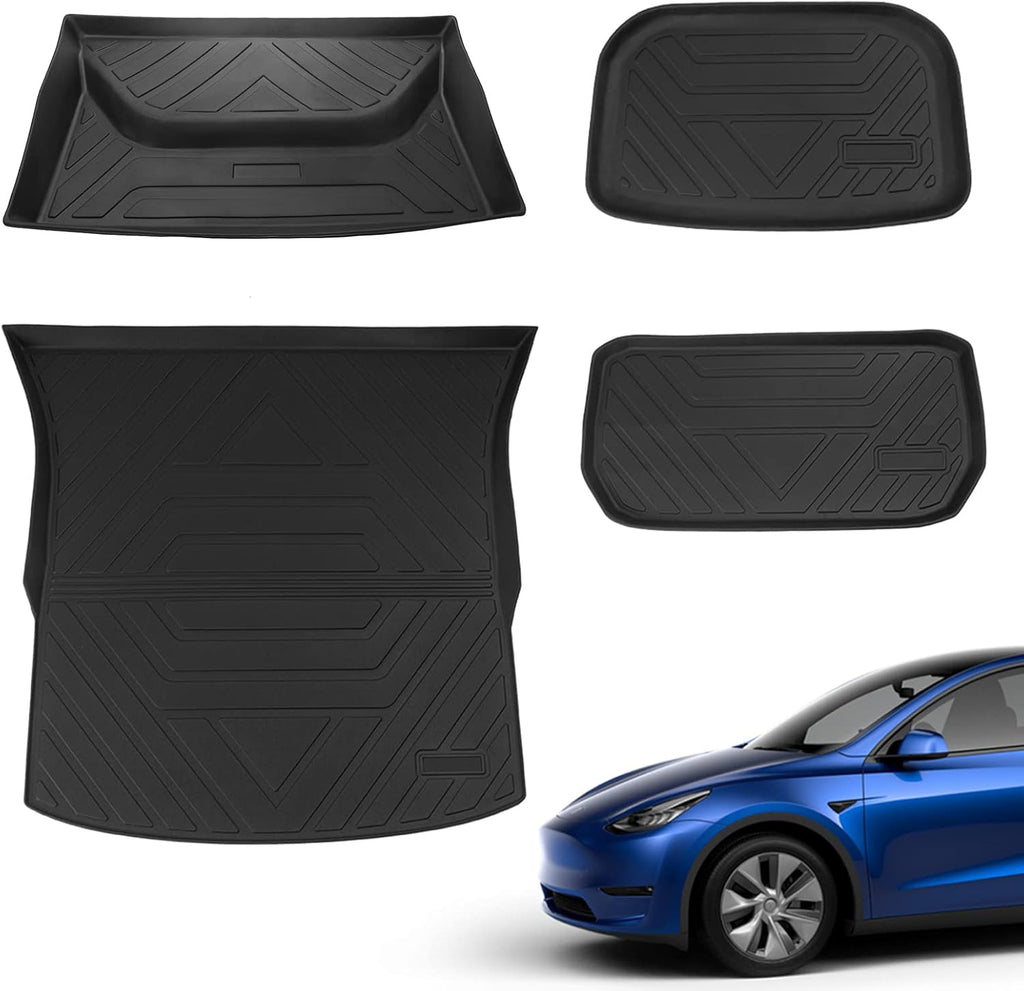Tesla Model Y Trunk Mats Cargo Liners Floor Mats All Weather V16869